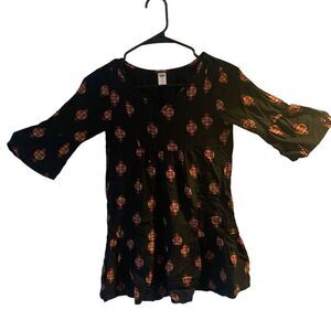 Pre Owned Women’s Old Navy Blouse Sz Med Southwest Vibe Casual Comfort Style